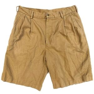 CARIBBEAN Tan Flat Front 32W Shorts